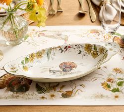 Bedford Harvest Stoneware Handeled Serving Platter