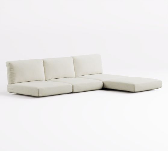 Huntington Square Arm 4-Piece Ottoman Sectional Cushion Covers