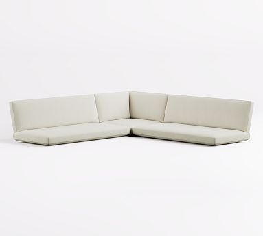 3-Piece Platform L-Shaped Sectional Cushion Set thumbnail 5