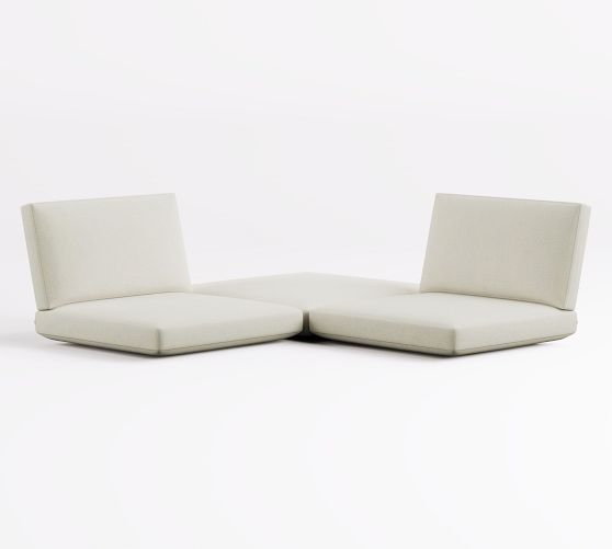3-Piece Platform Lounge Chair Sectional Cushion Set