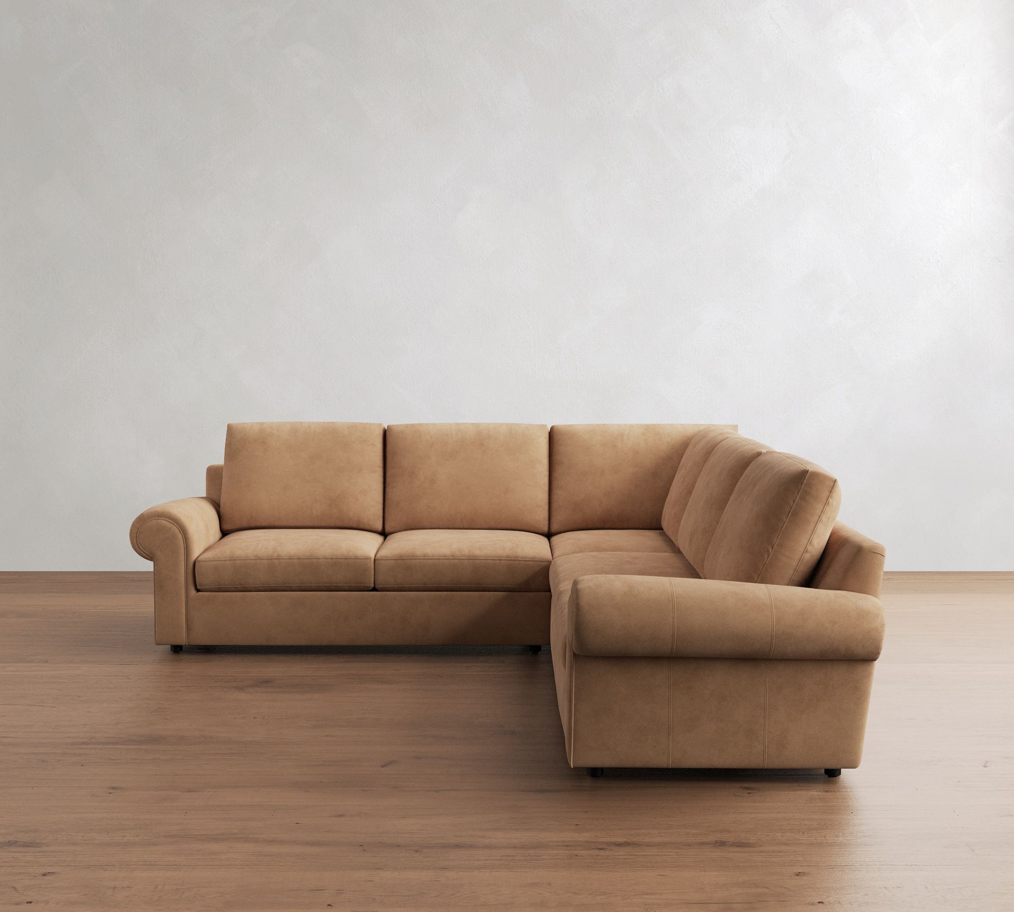 Bellevue Leather 3-Piece L-Shaped Sectional (118")