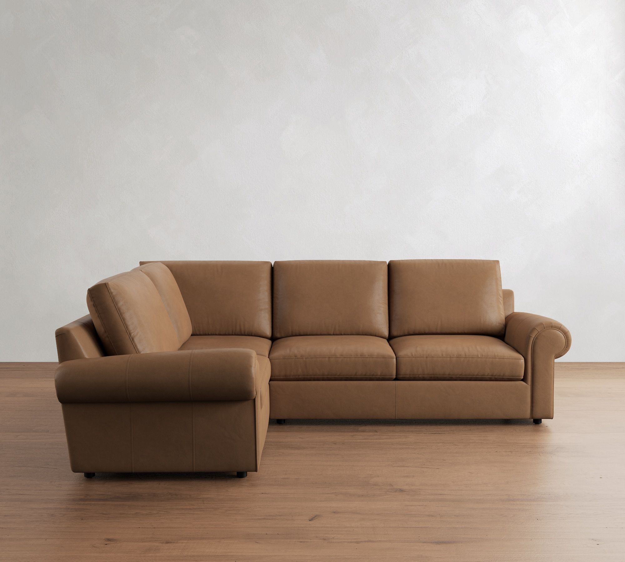 Bellevue Leather 3-Piece Sectional (118")