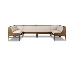 Montana Oak Dining Banquette (129")