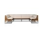 Montana Oak Dining Banquette (129")