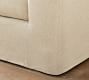 Big Sur Roll Arm Slipcovered Chaise Sectional (115"&ndash;157")