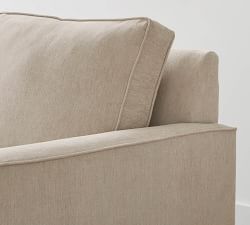 Cameron Square Arm Reversible Chaise Sectional (86")