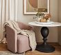 Chapman Round Marble Pedestal Dining Table (39")