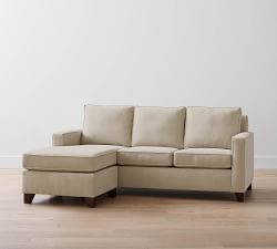 Cameron Square Arm Reversible Chaise Sectional (86")