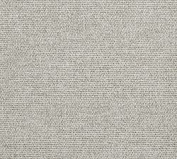 Open Box: Thea Upholstered Slipper Chair, Polyester Wrapped Cushions - Performance Heathered Basketweave Dove