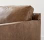 Pacifica Slim Arm Leather 3-Piece Sectional (106")