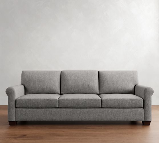 York Roll Arm Sofa (62"-111") by Pottery Barn
