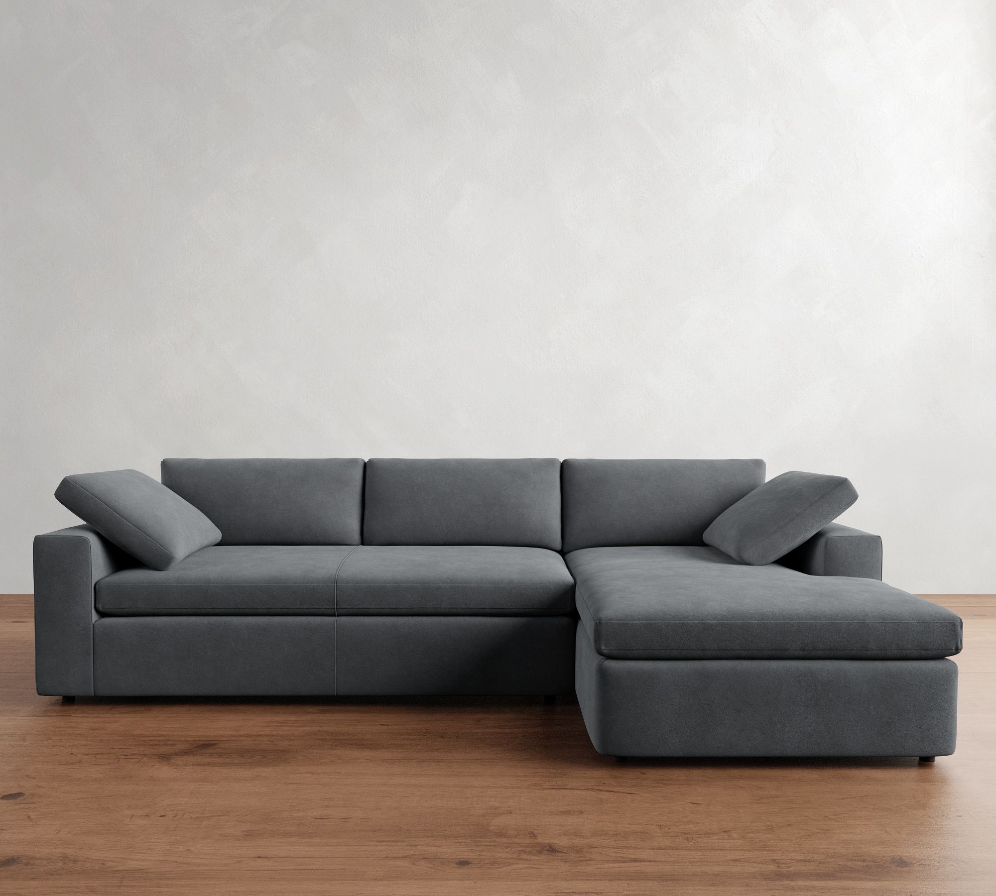 Dream Leather Chaise Sectional (120"&ndash;130") - thumbnail 2