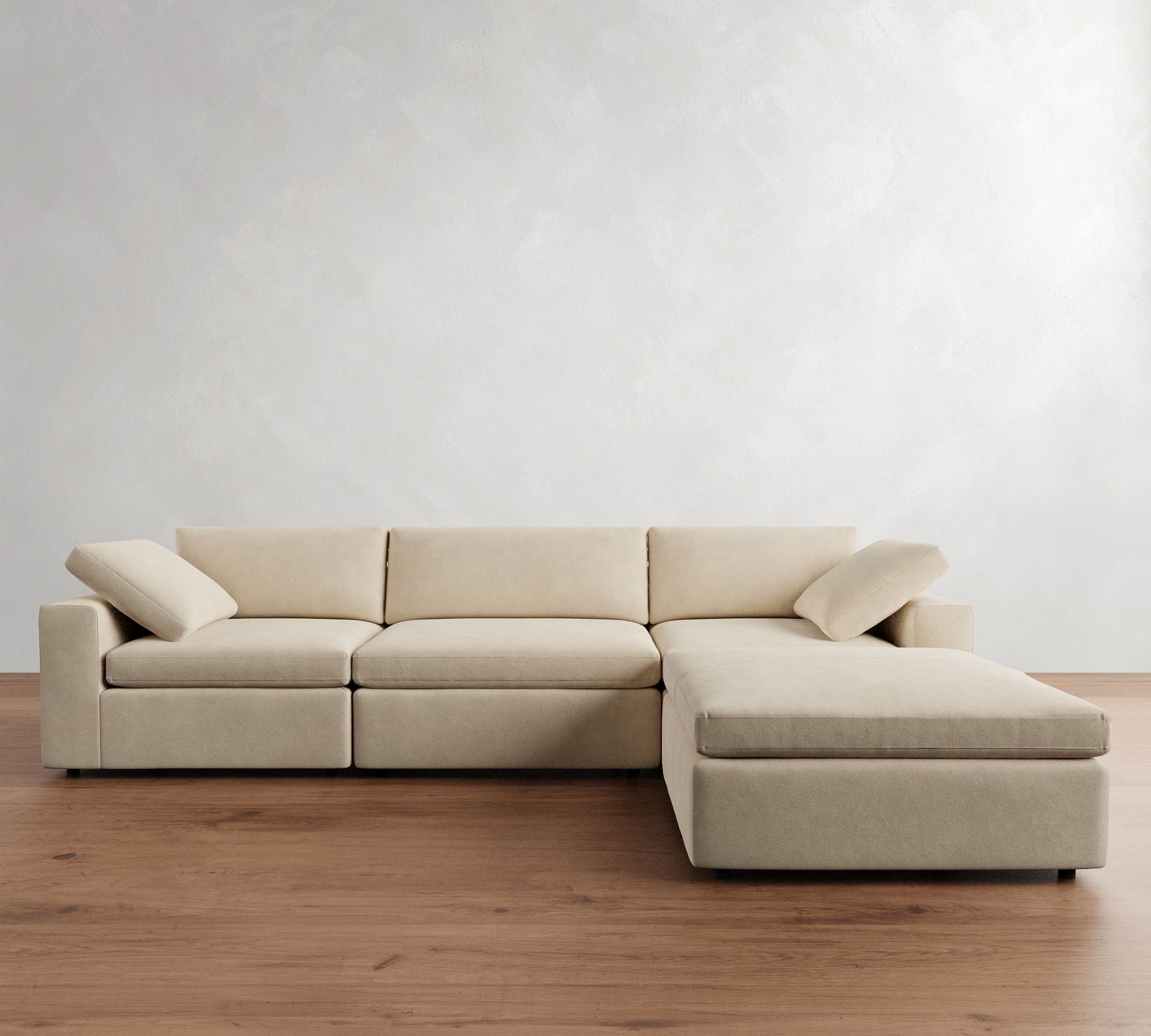 Dream Leather Modular Chaise Sectional (130"&ndash;173") - thumbnail 10