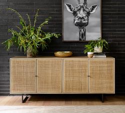 Dolores Cane Console Table (72")