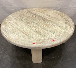 Open Box: Goa Round Coffee Table (44") - Whitewash