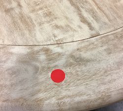 Open Box: Goa Round Coffee Table (44") - Whitewash