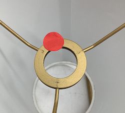 Open Box: Harrison Leather Mobile Chandelier (47") - Vintage Brass