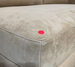 Open Box: Jake Leather Right Loveseat - Nubuck Camel