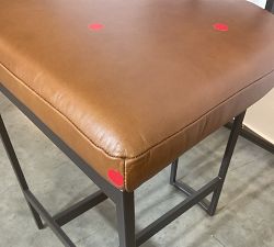 Open Box: Lowen Leather Counter Stool - Signature Maple, Bronze
