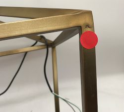 Open Box: Remington Iron Lantern Pendant (24") - Tumbled Brass 