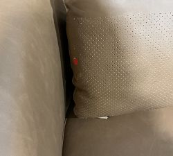 Open Box: Remmy Leather Petite Swivel Armchair (32") - Churchfield Camel