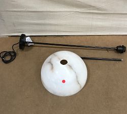 Open Box: Windham Dome Pendant (12") - Bronze, Alabaster
