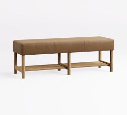 Clyde Leather Bench