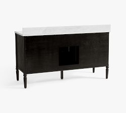 Chris Loves Julia 60" Double Sink Vanity