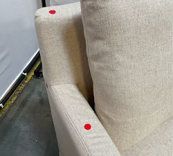 Open Box: Ayden Square Arm Slipcovered Swivel Glider - Performance Everydaylinen™ Oatmeal