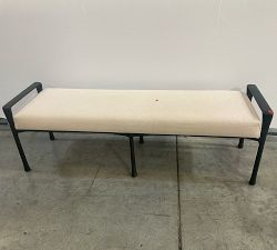 Open Box: Bodhi King Bench - Off White Dhuri, Bronze