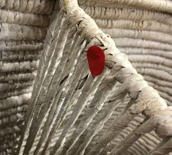 Open Box: Coil Double Hamper - Whitewash