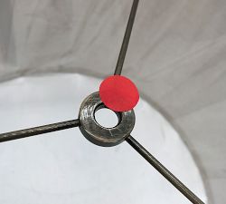 Open Box: Fig Iron Adjustable Table Lamp (28") - Oatmeal Shade, Antique Brass