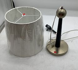 Open Box: Graton Metal Table Lamp (29") - Black/Antique Brass, Off White