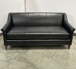 Open Box: Josie Leather Loveseat Sofa (73") - Vintage Midnight