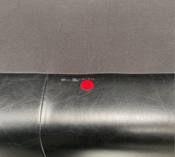 Open Box: Josie Leather Loveseat Sofa (73") - Vintage Midnight