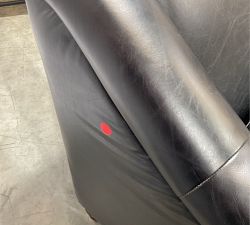 Open Box: Josie Leather Loveseat Sofa (73") - Vintage Midnight