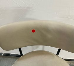 Open Box: Maison Leather Counter Stool (24") - Statesville Pebble, Antique Bronze