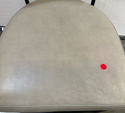 Open Box: Maison Leather Counter Stool (24") - Statesville Pebble, Antique Bronze