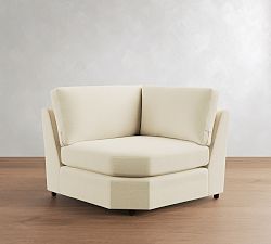 Open Box: Pearce Modern Square Arm Wedge - Performance Textured Chenille White