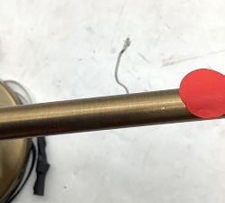 Open Box: Reagan Triple Globe Sconce (22") - Tumbled Brass