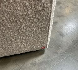 Open Box: Remmy Upholstered Petite Swivel Chair (32") - Luxe Boucle Ivory