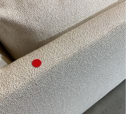 Open Box: York Slope Arm Deep Seat Wedge - Performance Boucle Oatmeal, Espresso
