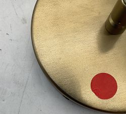 Open Box: Bridget Recycled Glass Pendant, Small (14") - Tumbled Brass