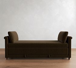 Open Box: Josie Upholstered Daybed Sleeper (88") - Performance Casual Chenille Espresso, Espresso