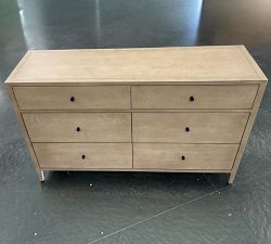 Open Box: Rylee 6-Drawer Dresser (60") - White Wash