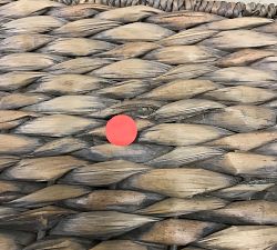 Open Box: Seagrass Handcrafted Divided Hamper - Gray Wash