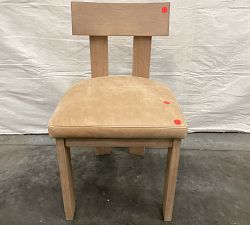 Open Box: Aldon Leather Dining Chair - Keystone Sandstone, Maize