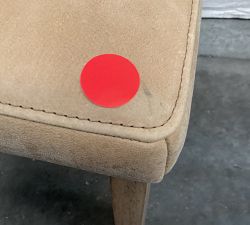 Open Box: Aldon Leather Dining Chair - Keystone Sandstone, Maize