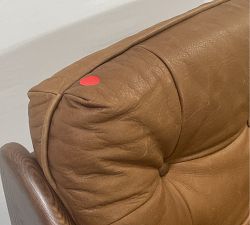 Open Box: Callum Leather Chair - Heirloom Sienna, Terra Brown