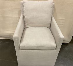 Open Box: Carder Upholstered Dining Armchair - Cream